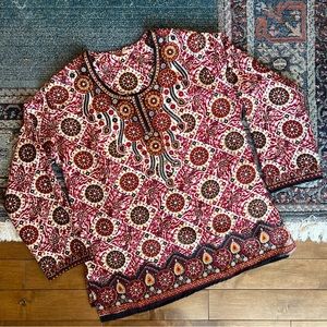 ✨3/15$ red tunic shirt, vintage